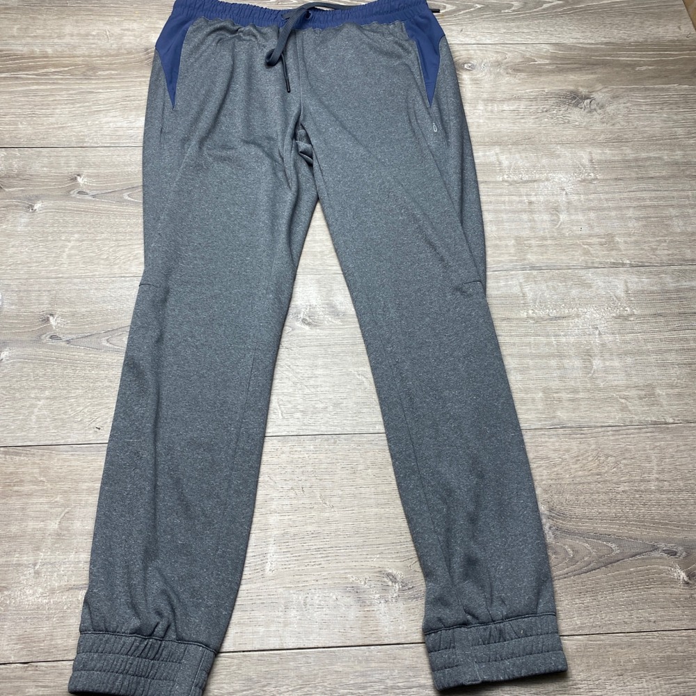 Zero Restriction Pants Joggers Mens Medium Gray Navy Blue Athletic Golf Training